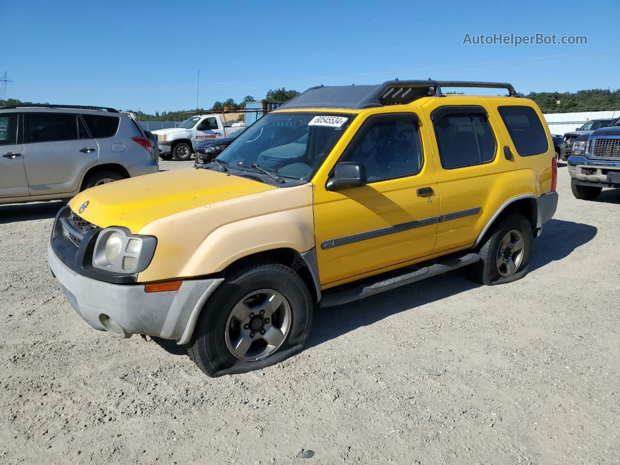 2003 Nissan Xterra Xe Желтый vin: 5N1ED28T93C681570