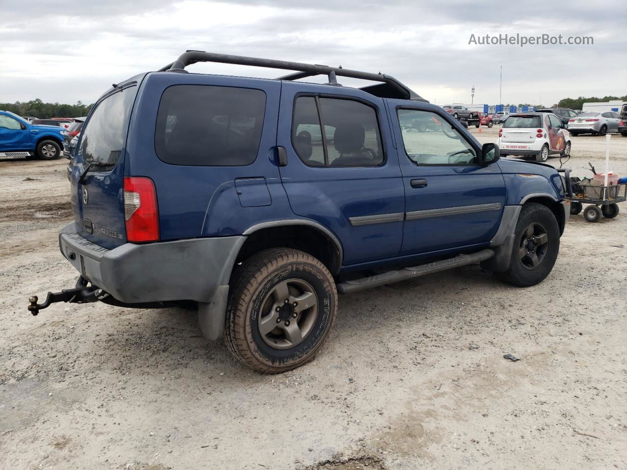 2003 Nissan Xterra Xe Синий vin: 5N1ED28TX3C636802