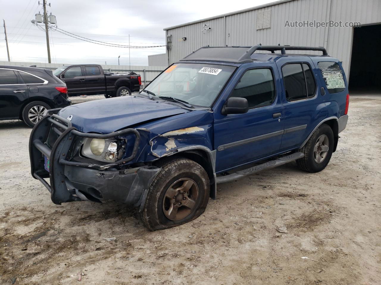 2003 Nissan Xterra Xe Синий vin: 5N1ED28TX3C636802