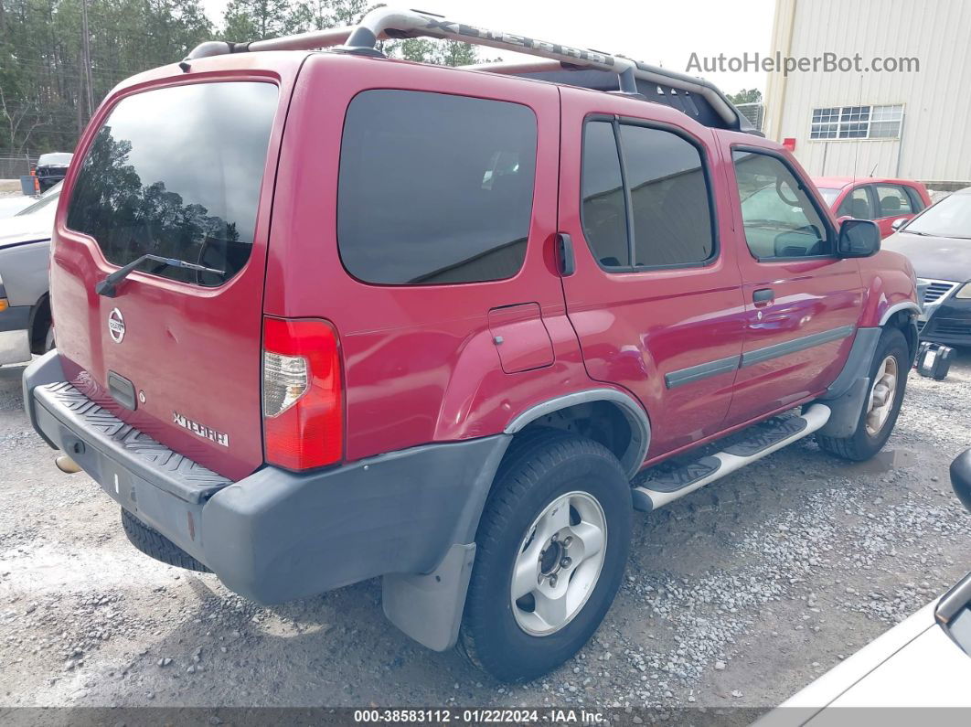 2003 Nissan Xterra Xe Красный vin: 5N1ED28TX3C638615