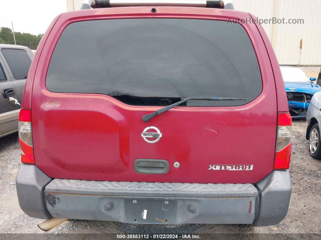 2003 Nissan Xterra Xe Красный vin: 5N1ED28TX3C638615