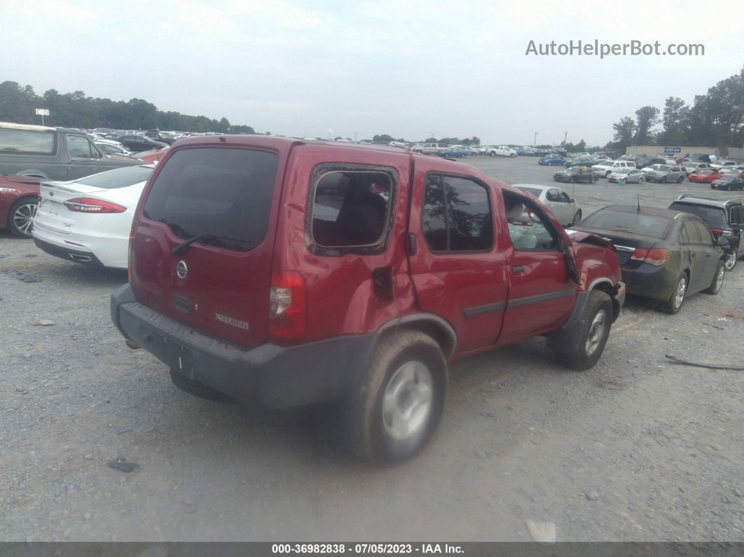 2003 Nissan Xterra Xe Red vin: 5N1ED28TX3C642244