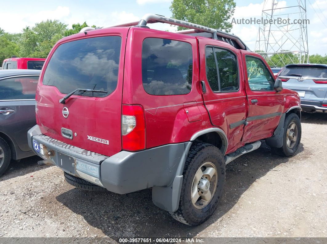 2003 Nissan Xterra Xe Red vin: 5N1ED28Y13C667433