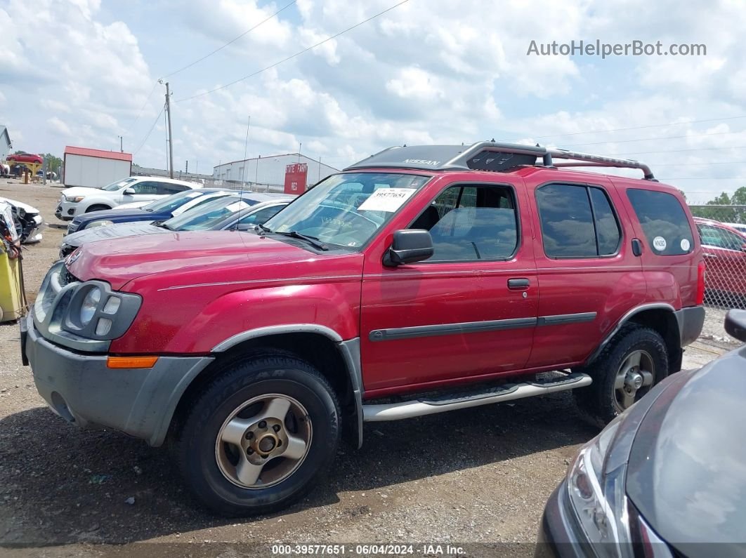 2003 Nissan Xterra Xe Red vin: 5N1ED28Y13C667433