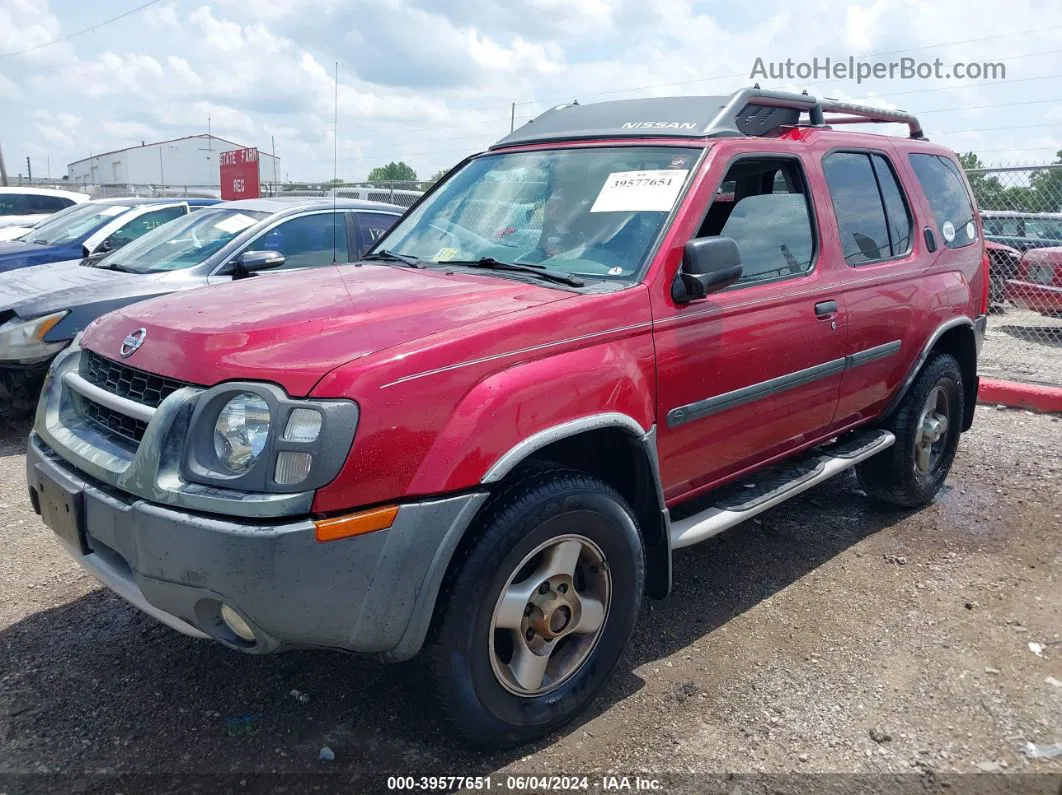 2003 Nissan Xterra Xe Red vin: 5N1ED28Y13C667433