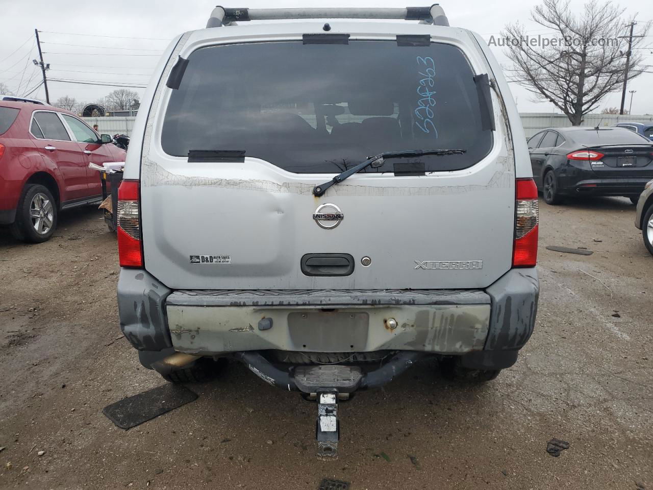 2003 Nissan Xterra Xe Silver vin: 5N1ED28Y13C700138