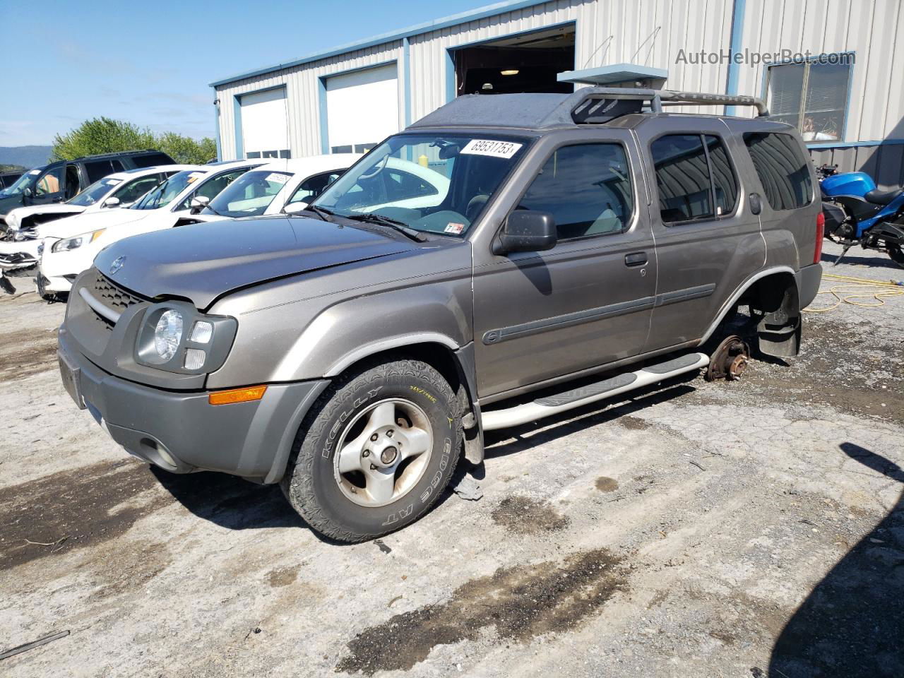 2003 Nissan Xterra Xe Gray vin: 5N1ED28Y23C636627