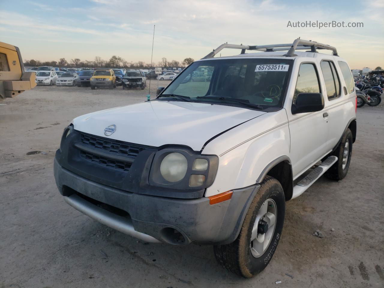 2003 Nissan Xterra Xe White vin: 5N1ED28Y23C651774