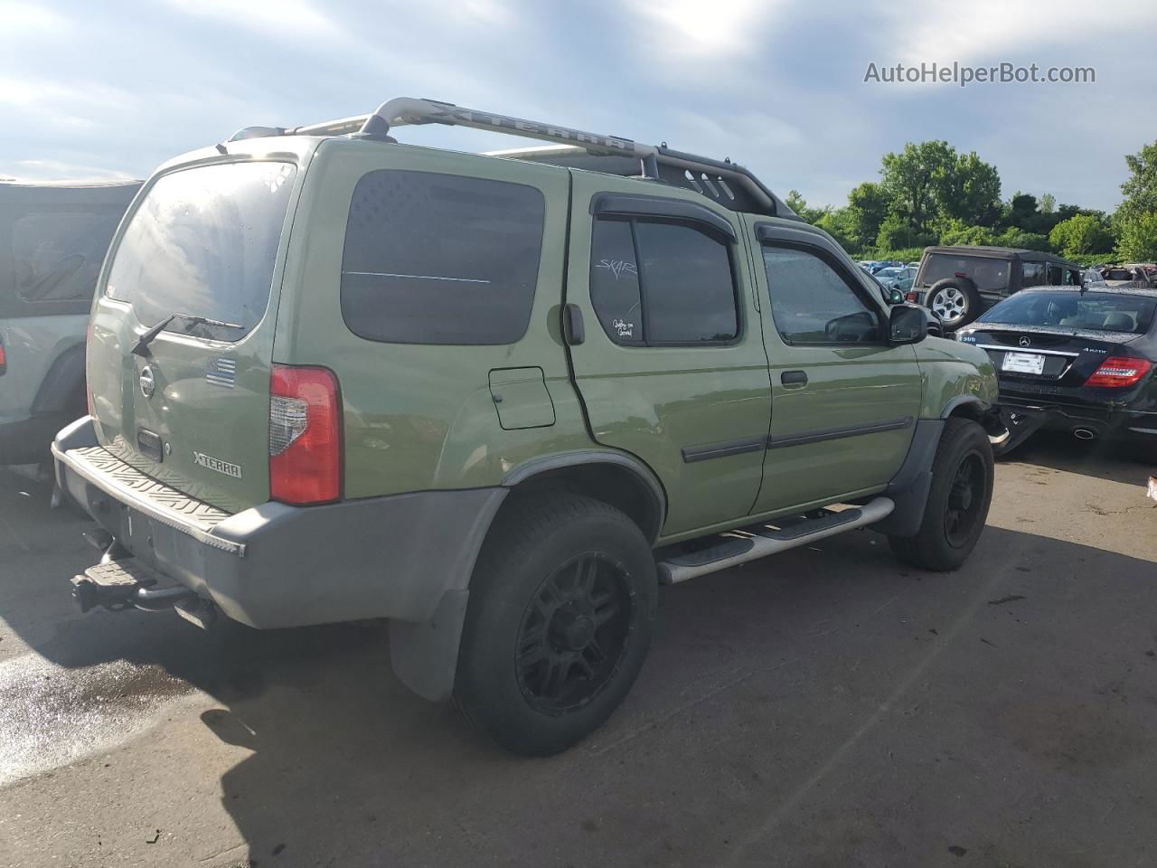 2003 Nissan Xterra Xe Green vin: 5N1ED28Y23C687660