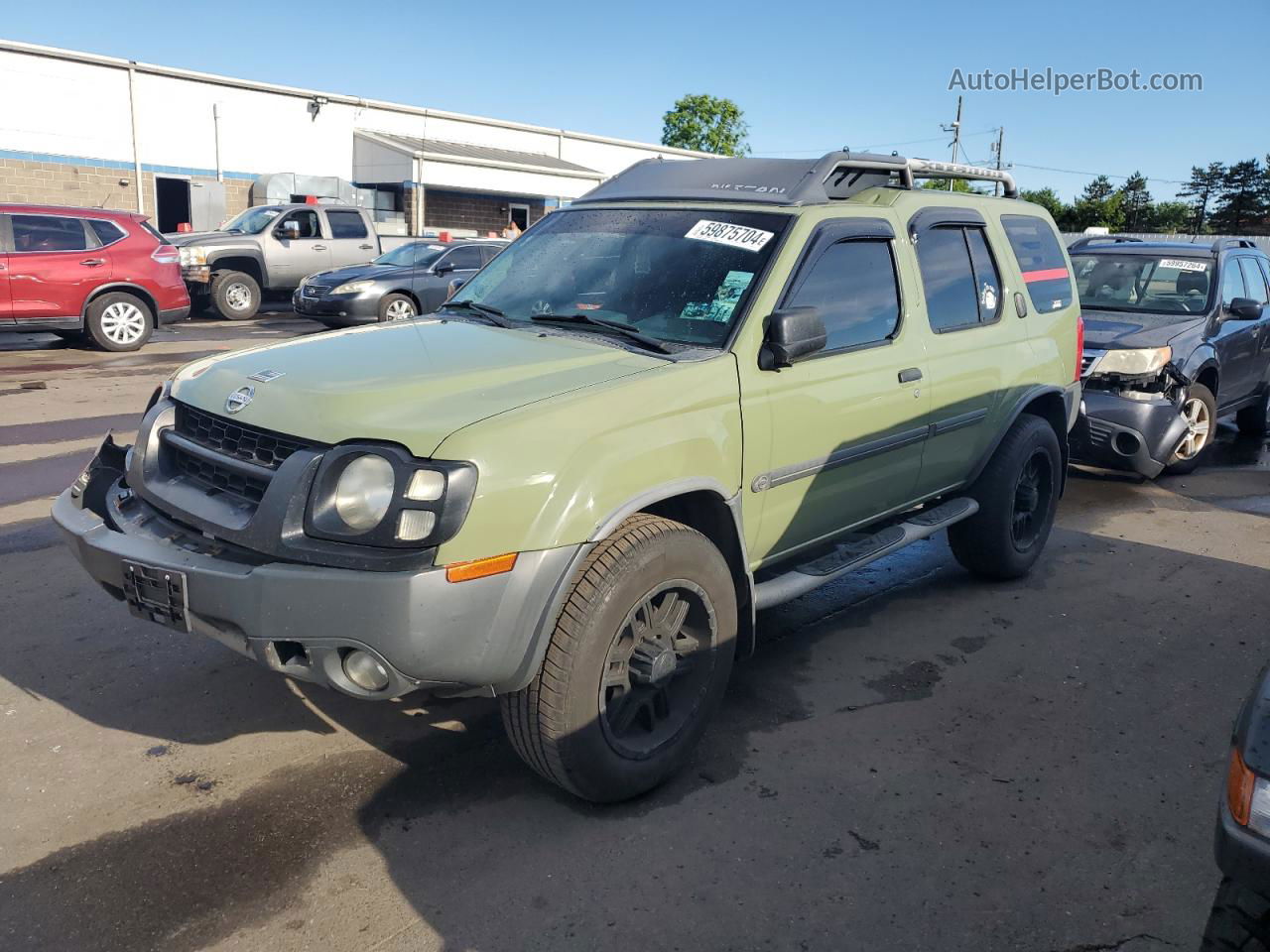 2003 Nissan Xterra Xe Green vin: 5N1ED28Y23C687660