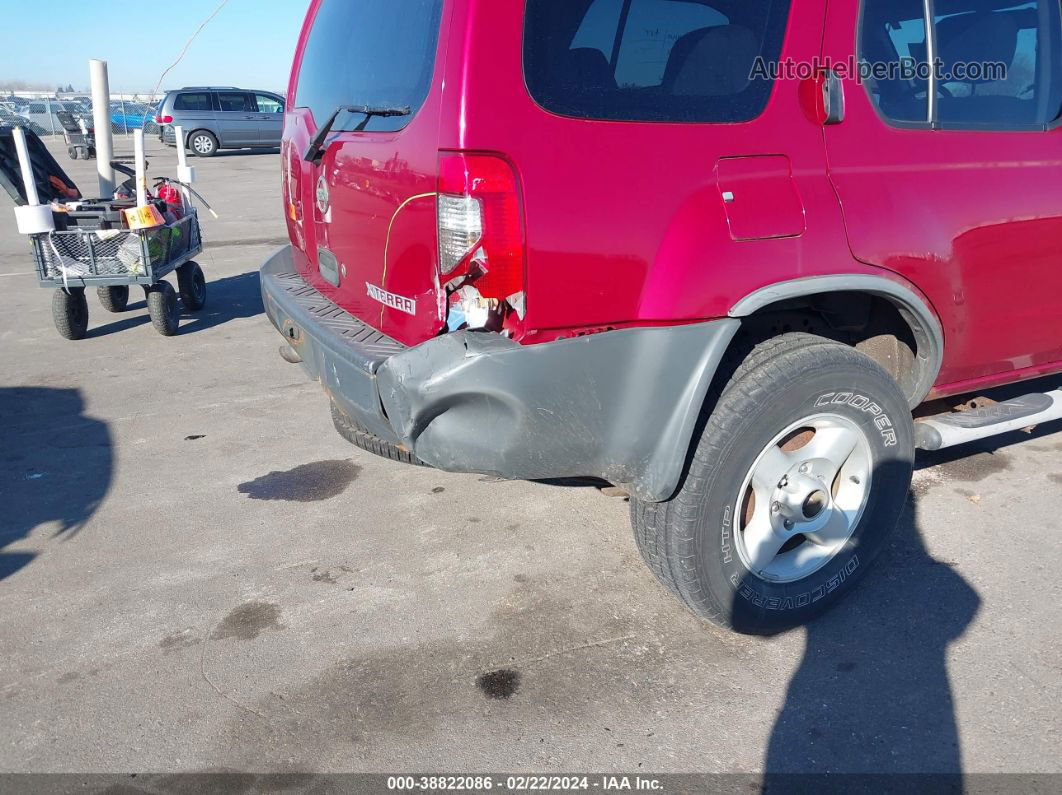 2003 Nissan Xterra Xe Красный vin: 5N1ED28Y33C681155