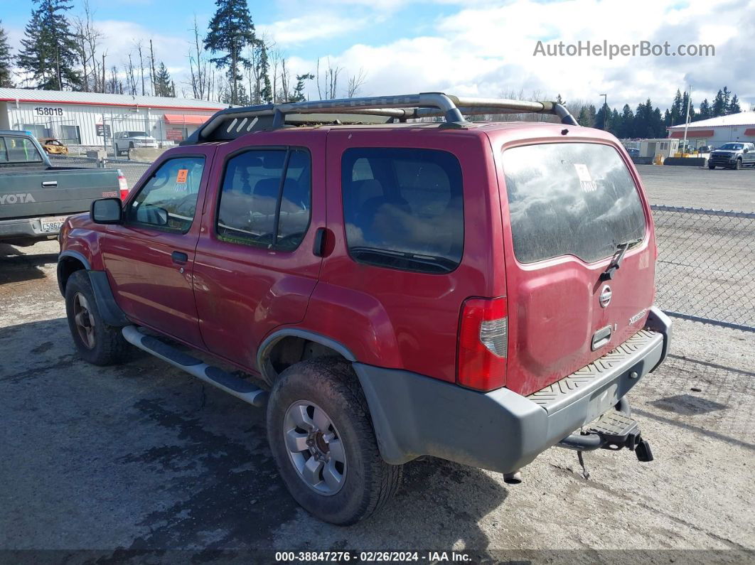 2003 Nissan Xterra Xe Red vin: 5N1ED28Y43C672979