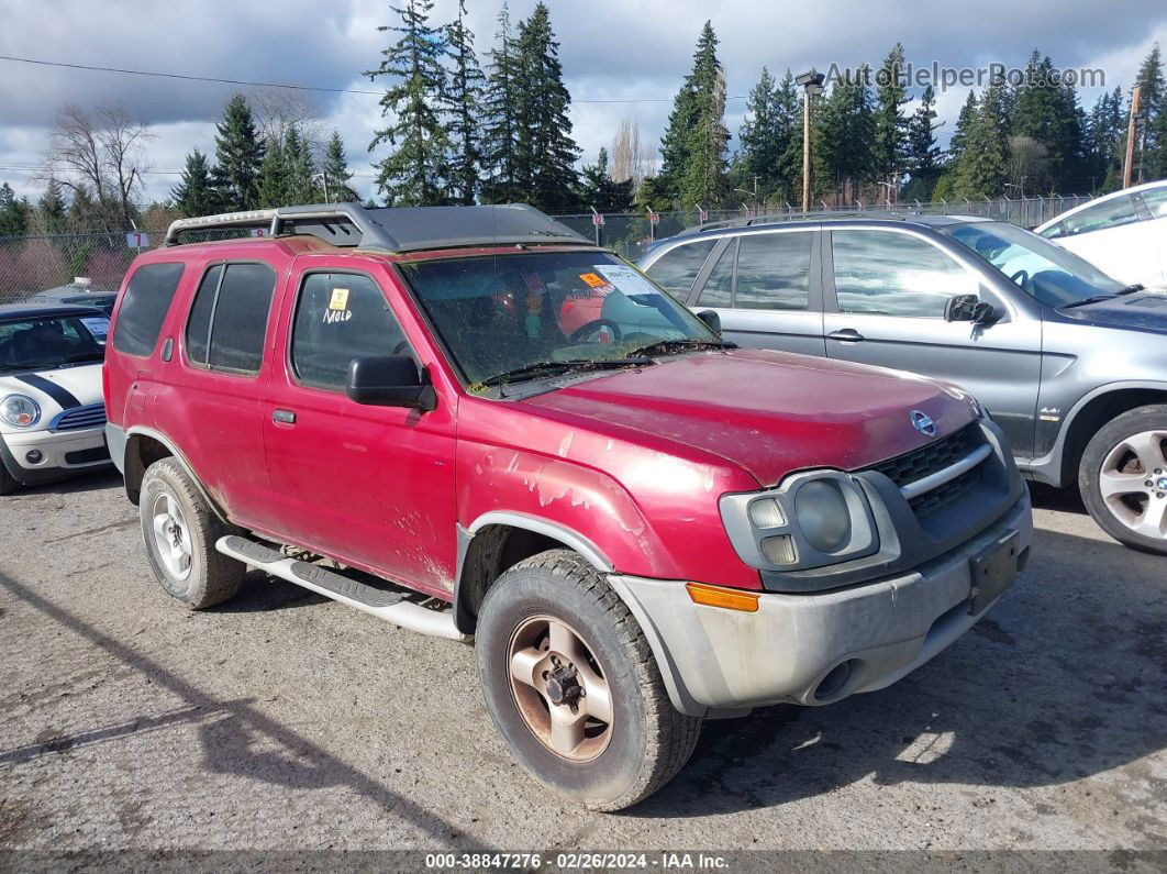 2003 Nissan Xterra Xe Red vin: 5N1ED28Y43C672979