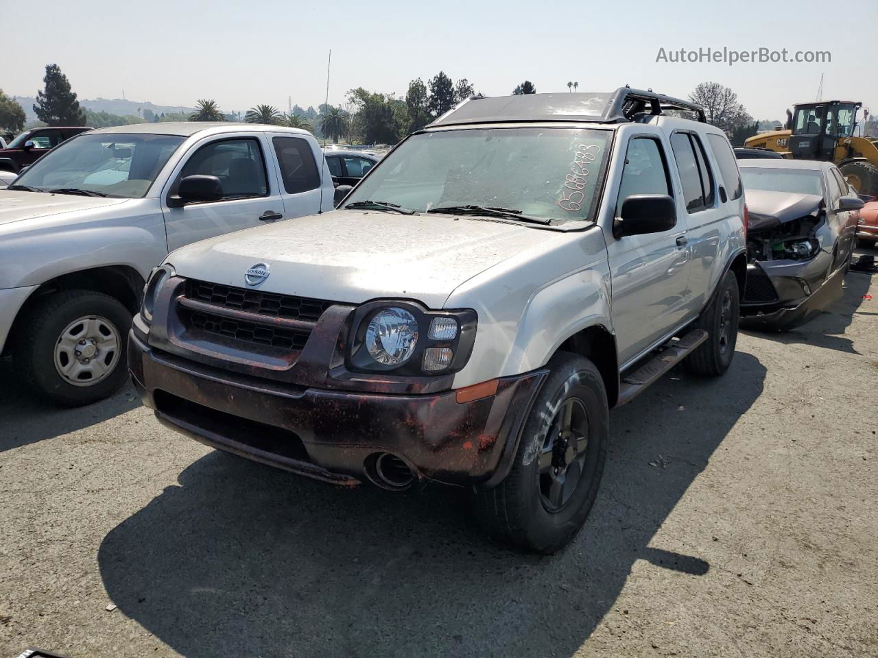 2003 Nissan Xterra Xe Silver vin: 5N1ED28Y53C681237