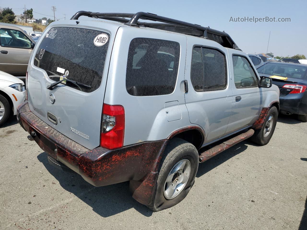 2003 Nissan Xterra Xe Silver vin: 5N1ED28Y53C681237