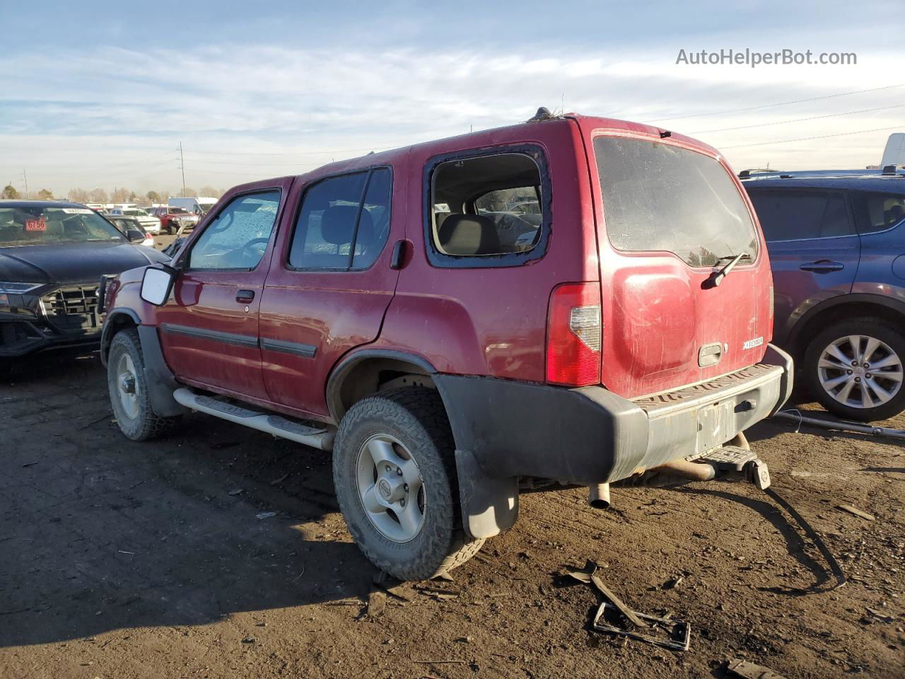 2003 Nissan Xterra Xe Red vin: 5N1ED28Y73C632282