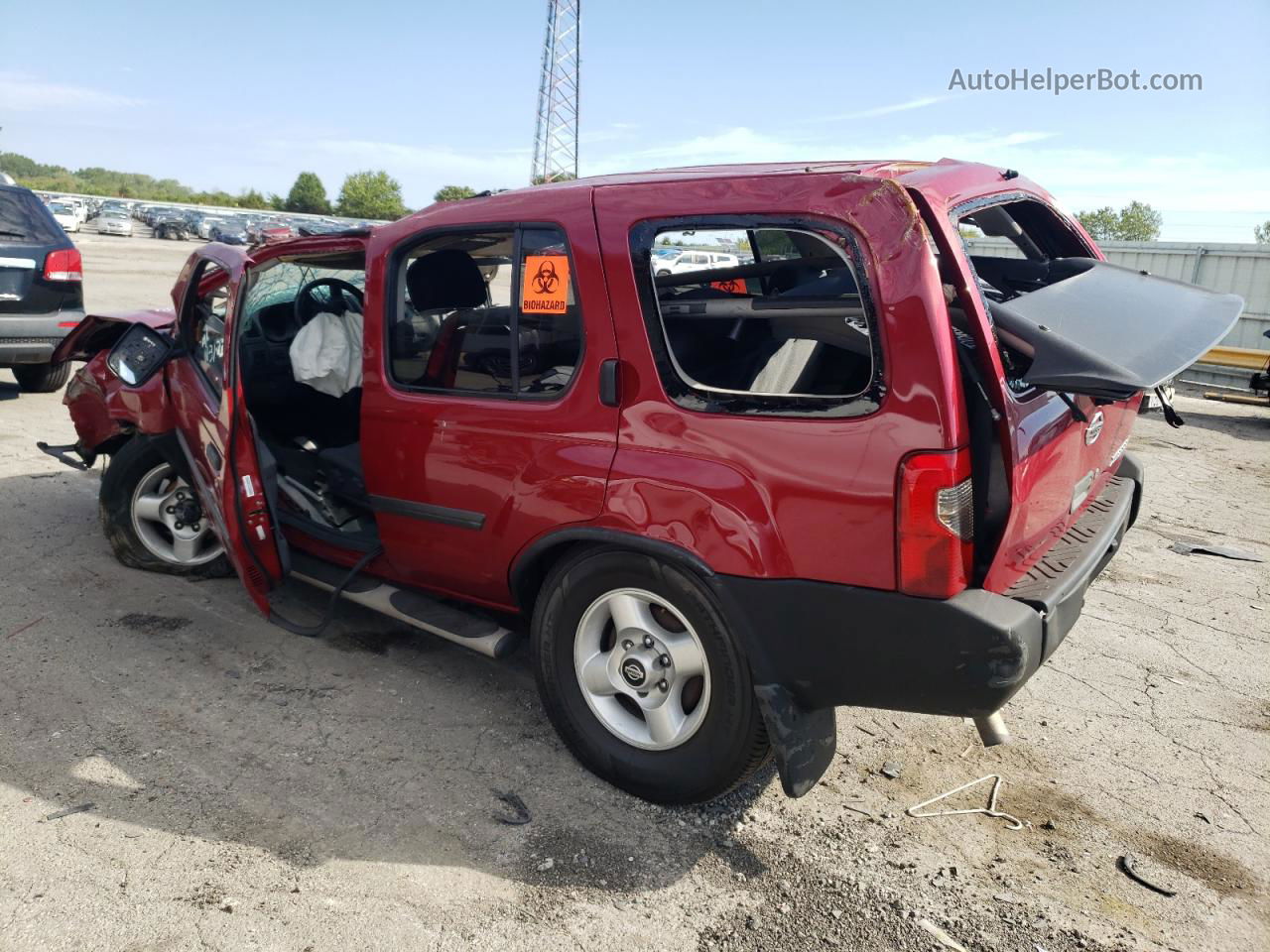 2003 Nissan Xterra Xe Red vin: 5N1ED28Y73C695916