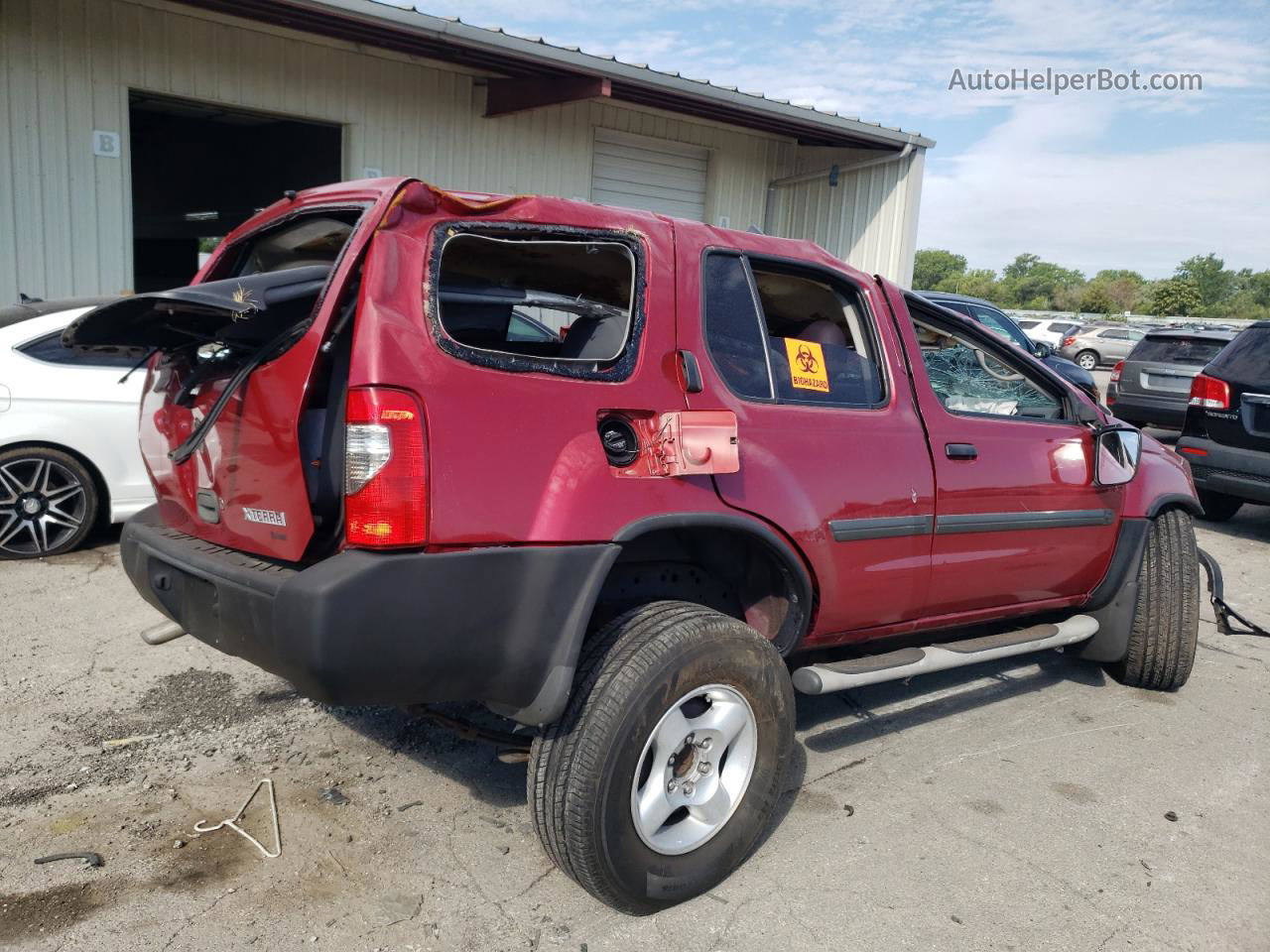 2003 Nissan Xterra Xe Red vin: 5N1ED28Y73C695916