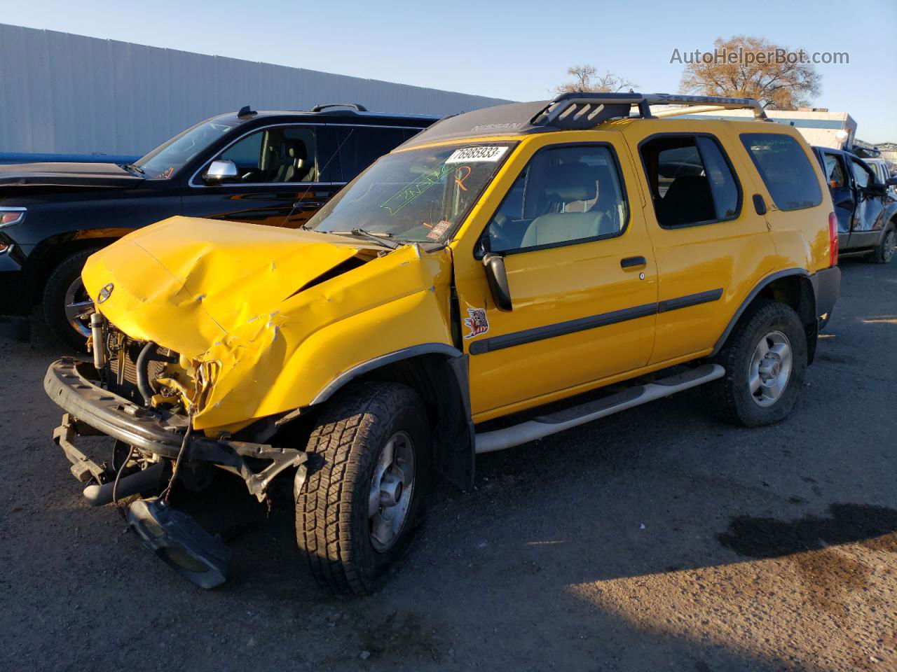 2003 Nissan Xterra Xe Yellow vin: 5N1ED28Y93C669088