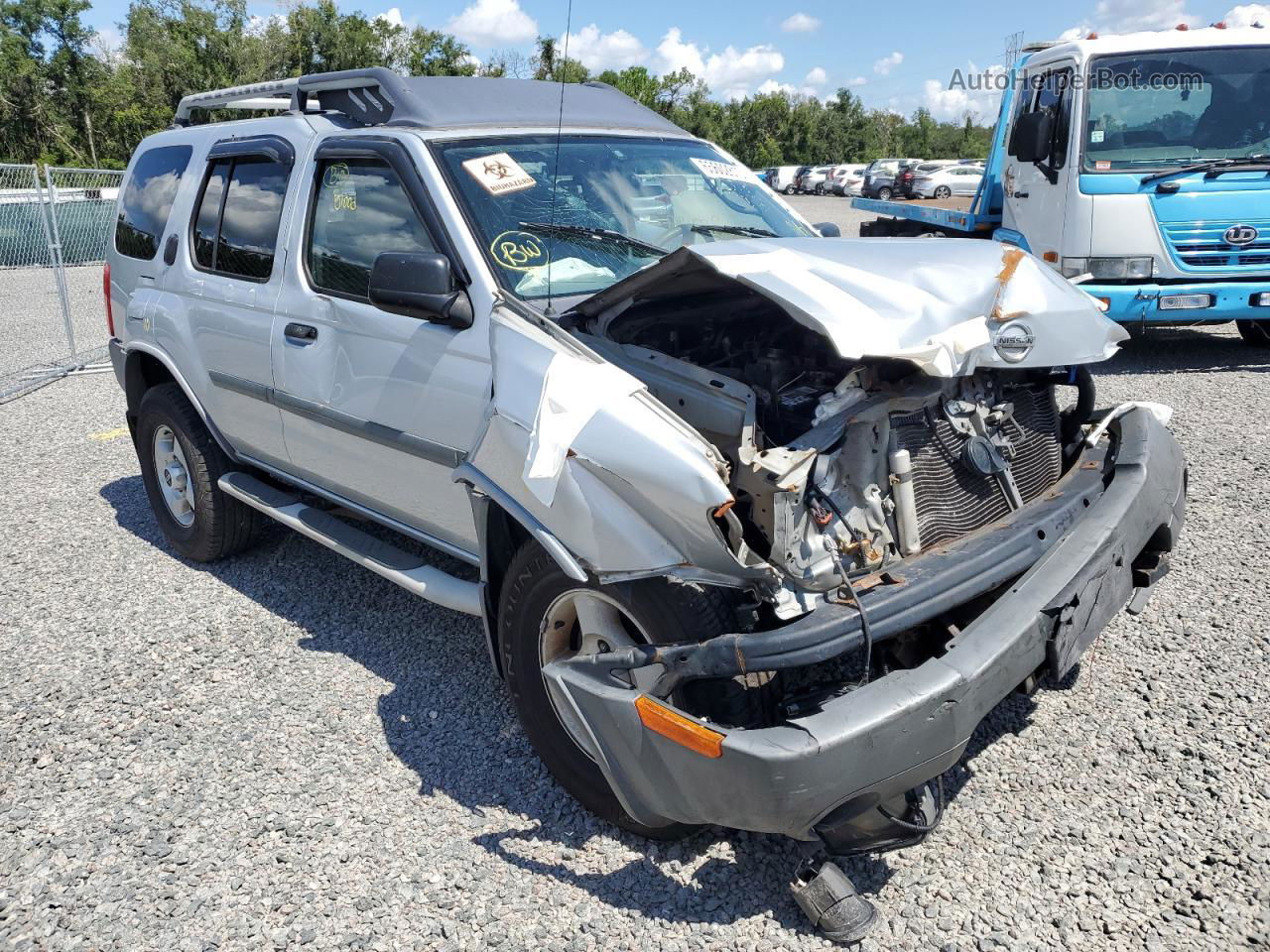 2003 Nissan Xterra Xe Silver vin: 5N1ED28Y93C687669