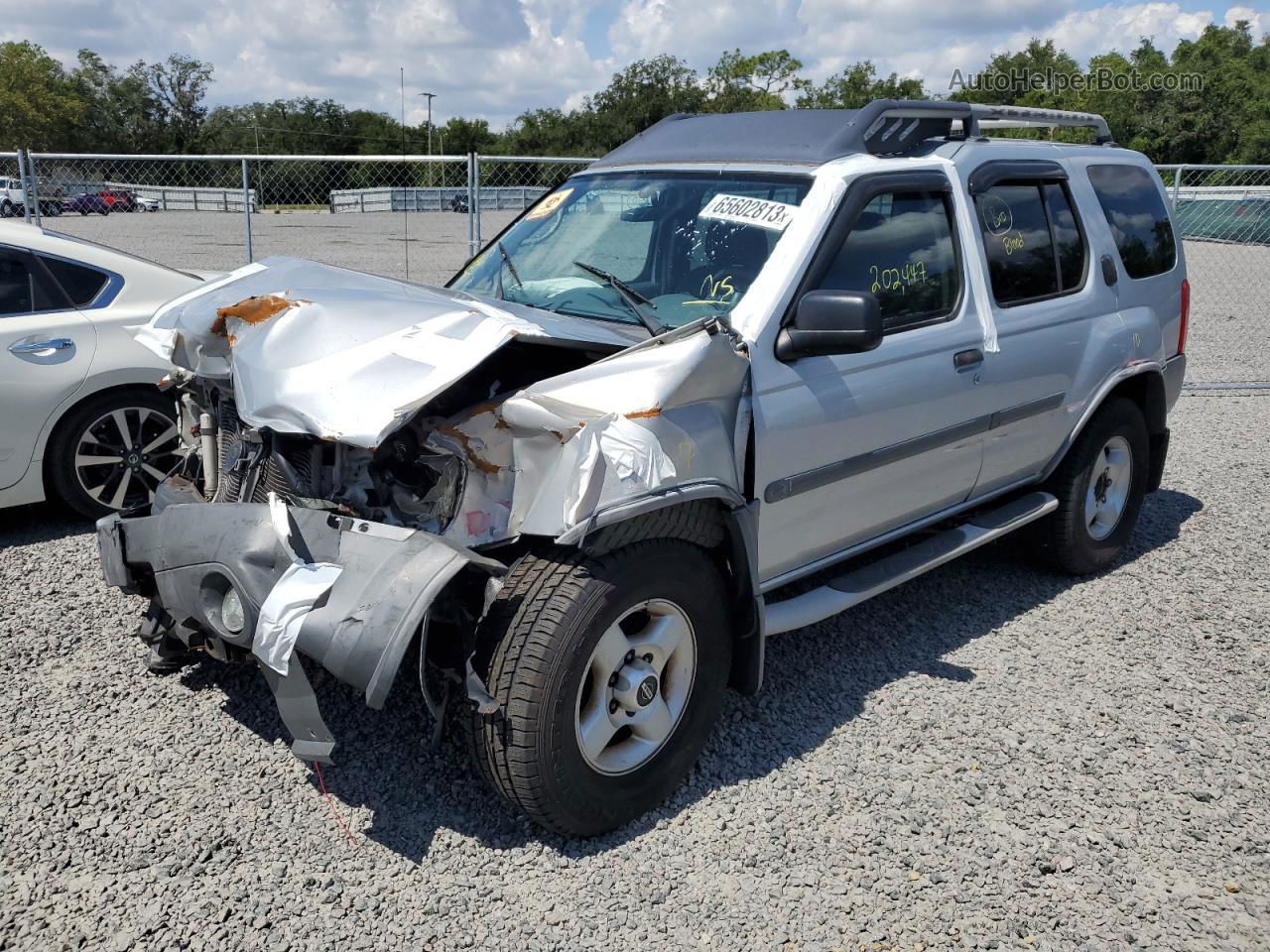 2003 Nissan Xterra Xe Silver vin: 5N1ED28Y93C687669