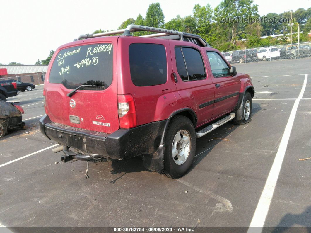 2003 Nissan Xterra Xe Red vin: 5N1ED28Y93C699675