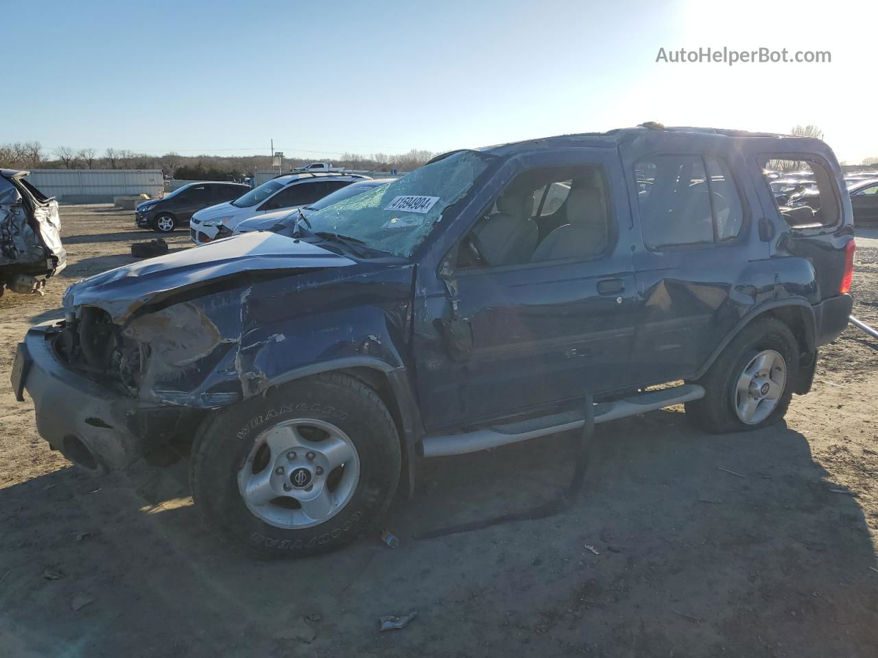 2003 Nissan Xterra Xe Синий vin: 5N1ED28YX3C646547