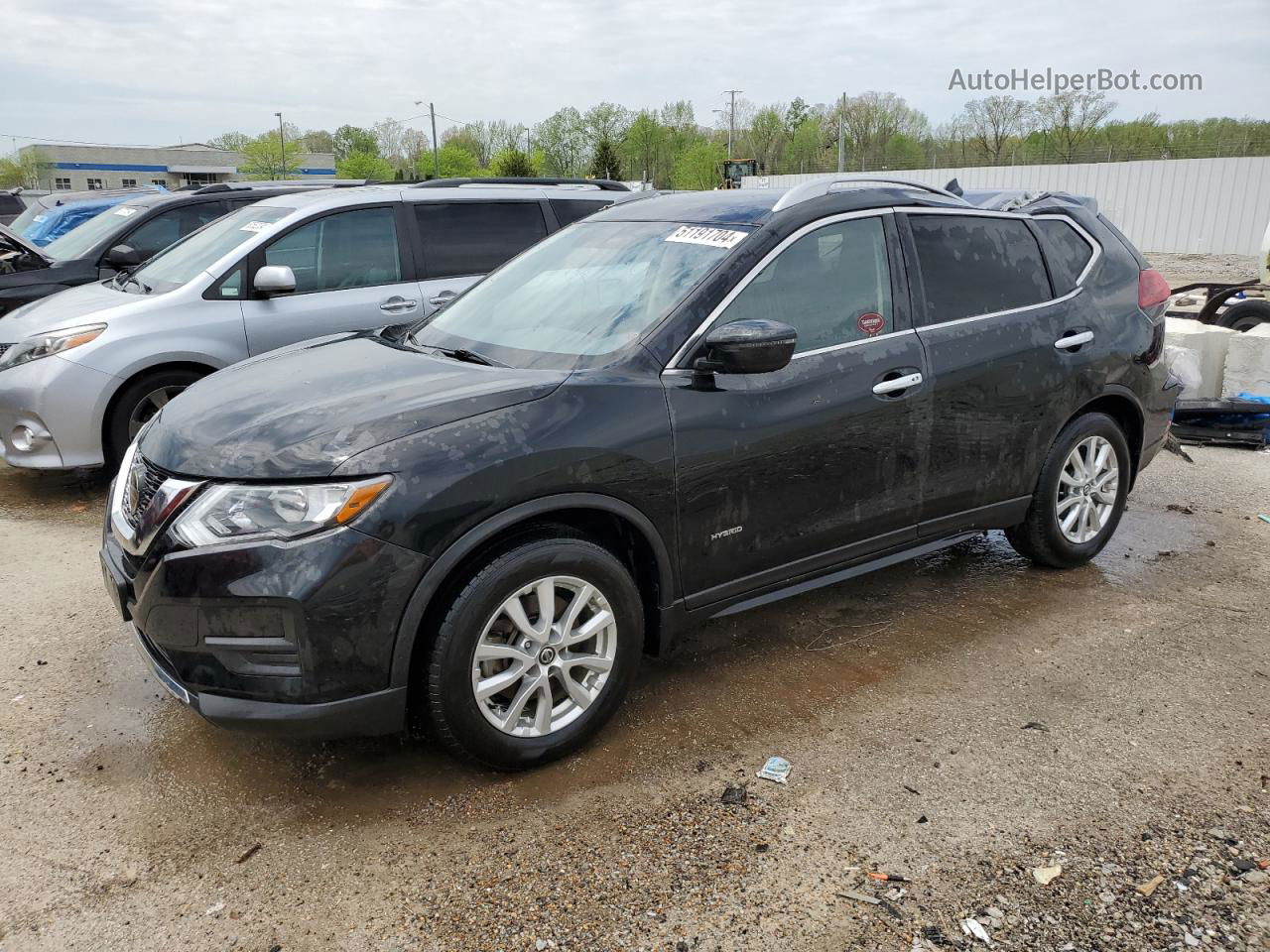 2018 Nissan Rogue Sv Hybrid Black vin: 5N1ET2MT9JC795896