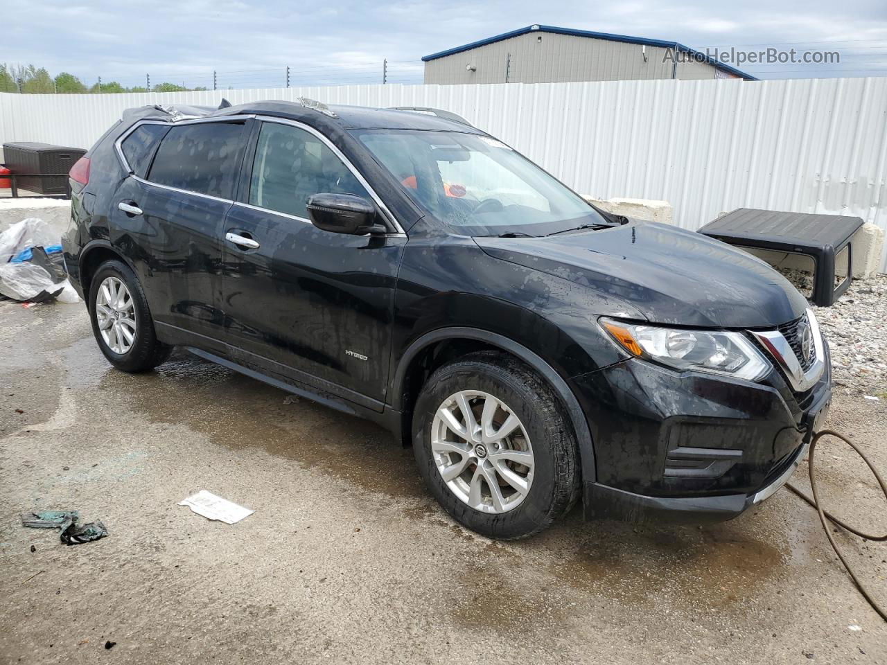 2018 Nissan Rogue Sv Hybrid Black vin: 5N1ET2MT9JC795896