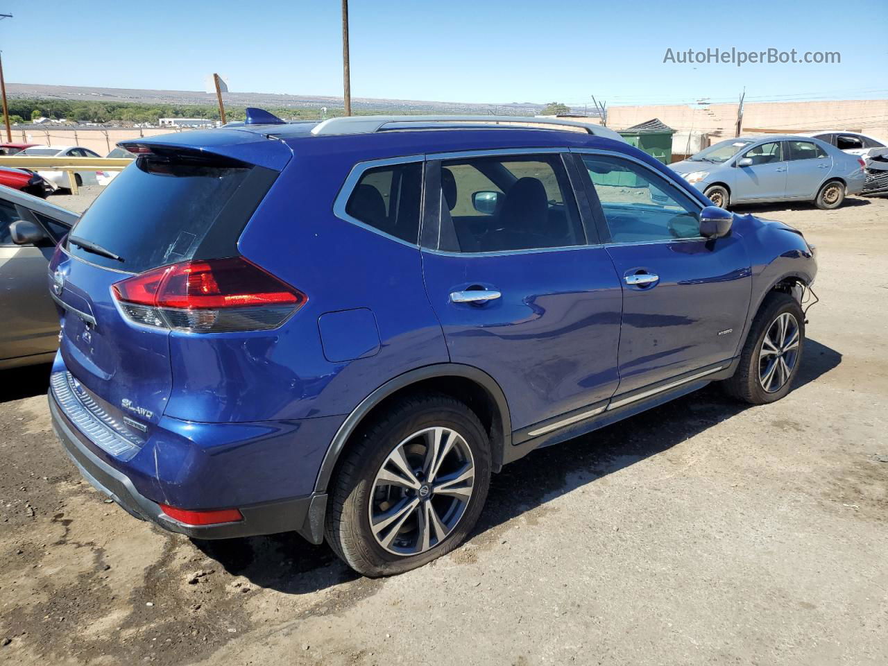 2018 Nissan Rogue Sv Hybrid Blue vin: 5N1ET2MV6JC840603