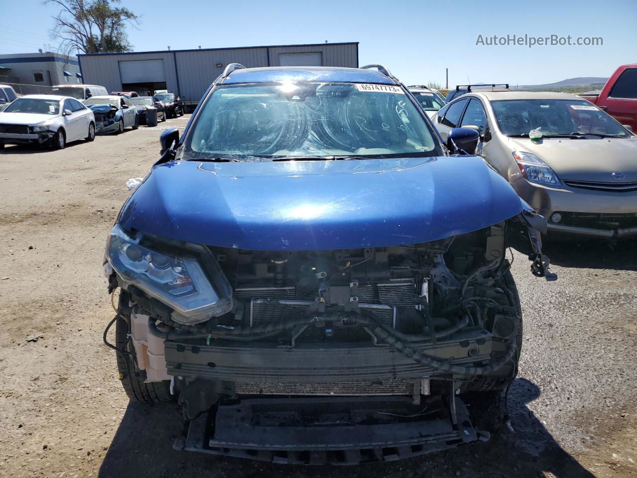 2018 Nissan Rogue Sv Hybrid Blue vin: 5N1ET2MV6JC840603