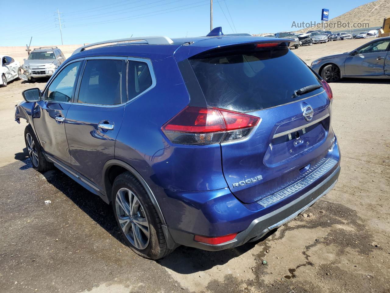 2018 Nissan Rogue Sv Hybrid Blue vin: 5N1ET2MV6JC840603