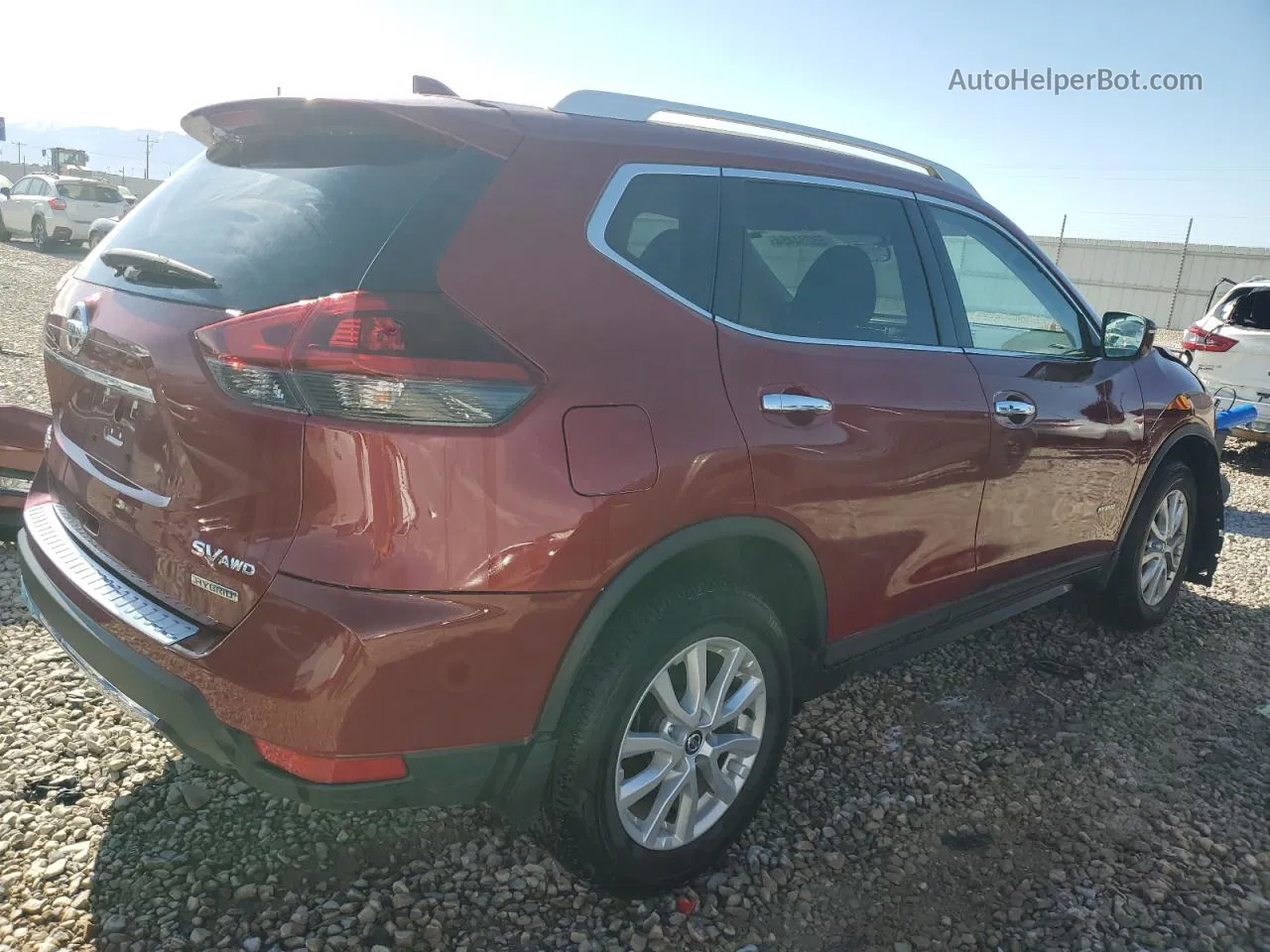 2018 Nissan Rogue Sv Hybrid Red vin: 5N1ET2MV9JC846508