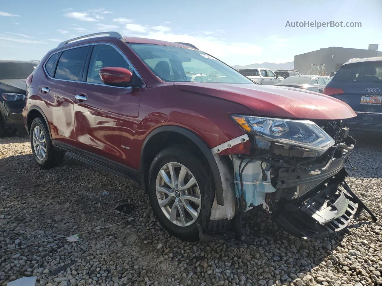 2018 Nissan Rogue Sv Hybrid Red vin: 5N1ET2MV9JC846508