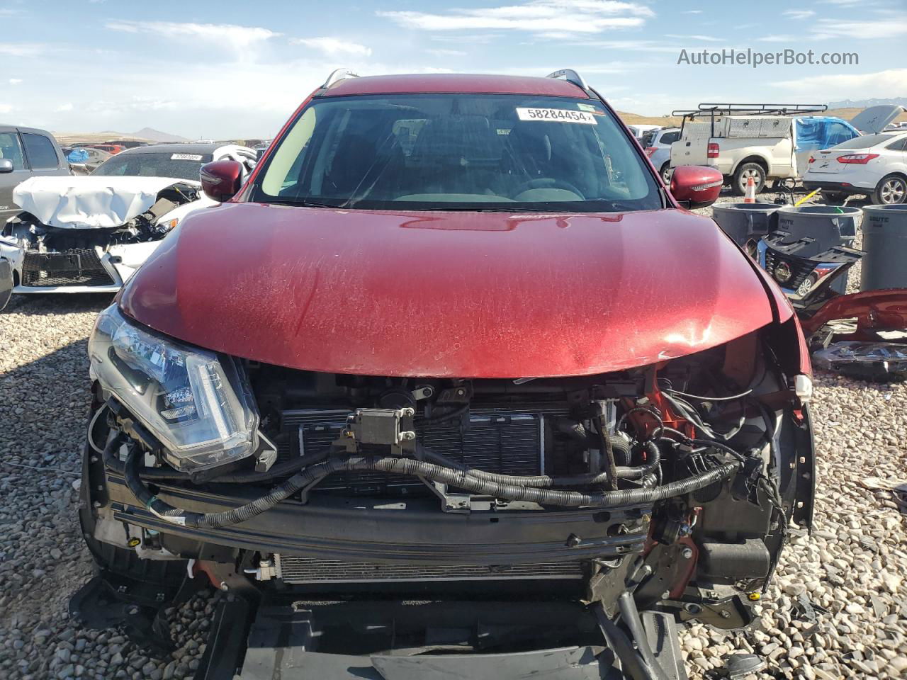 2018 Nissan Rogue Sv Hybrid Red vin: 5N1ET2MV9JC846508