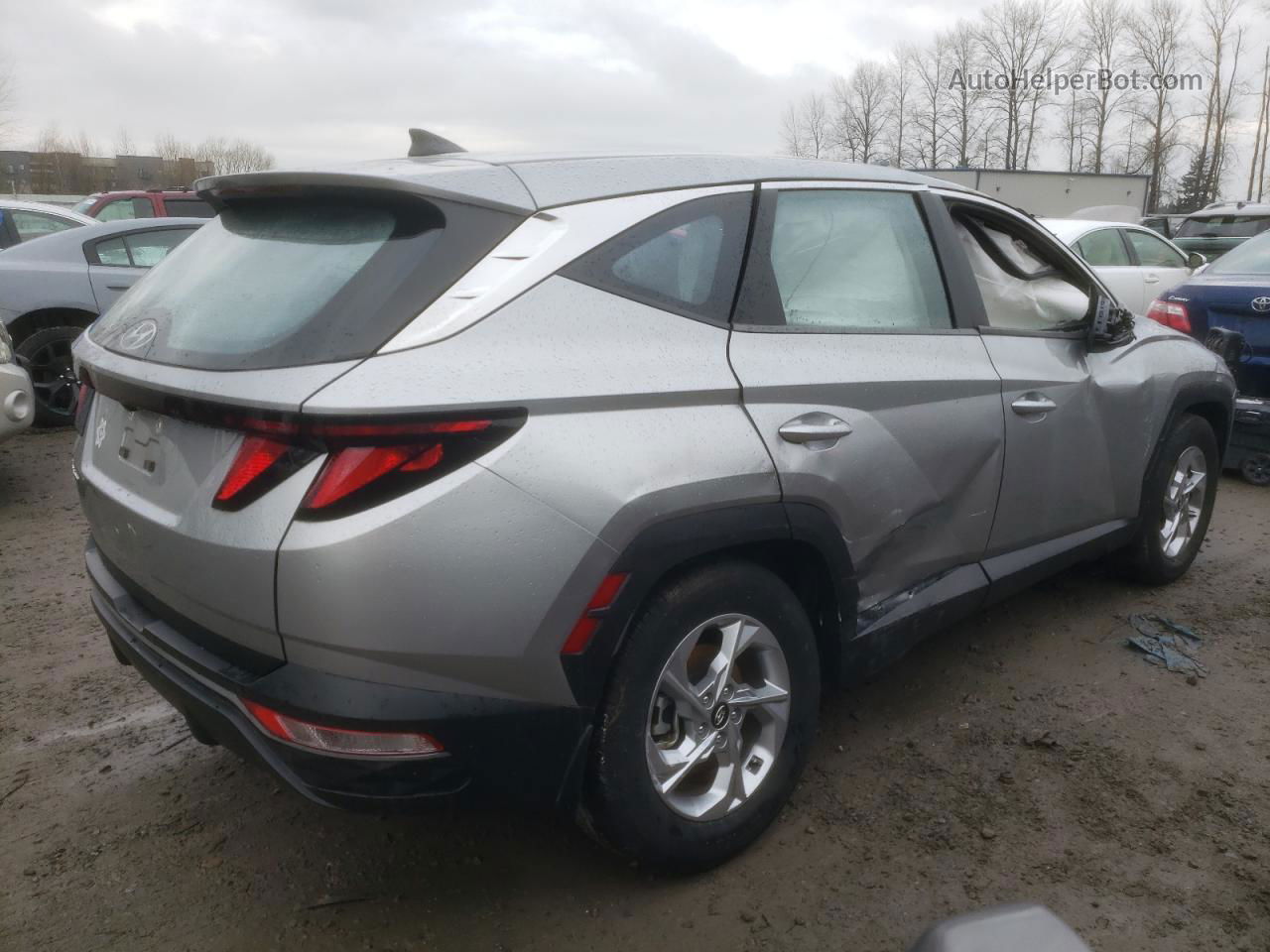 2022 Hyundai Tucson Se Silver vin: 5NMJA3AEXNH023421