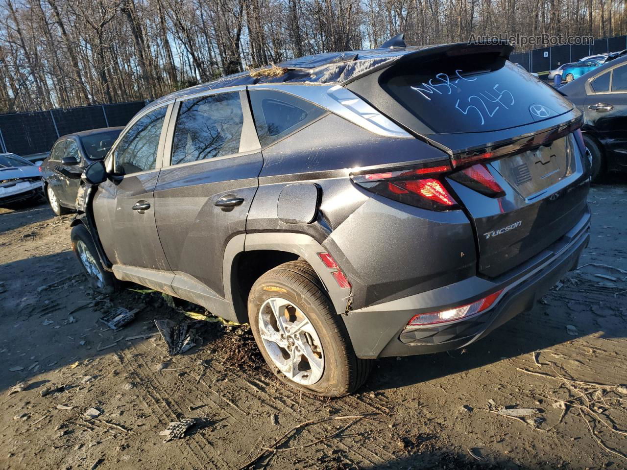 2022 Hyundai Tucson Se Gray vin: 5NMJACAE0NH055245