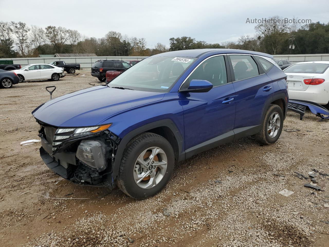 2022 Hyundai Tucson Se Blue vin: 5NMJACAE3NH029108