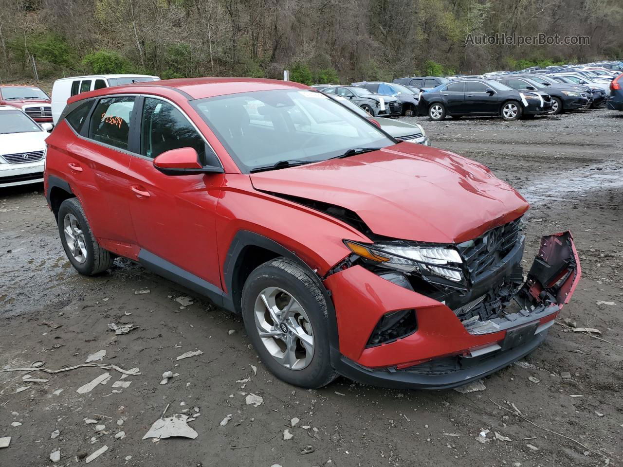 2022 Hyundai Tucson Se Red vin: 5NMJACAE9NH000373