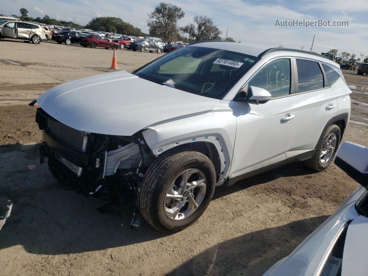 2022 Hyundai Tucson Sel Белый vin: 5NMJB3AE2NH064297