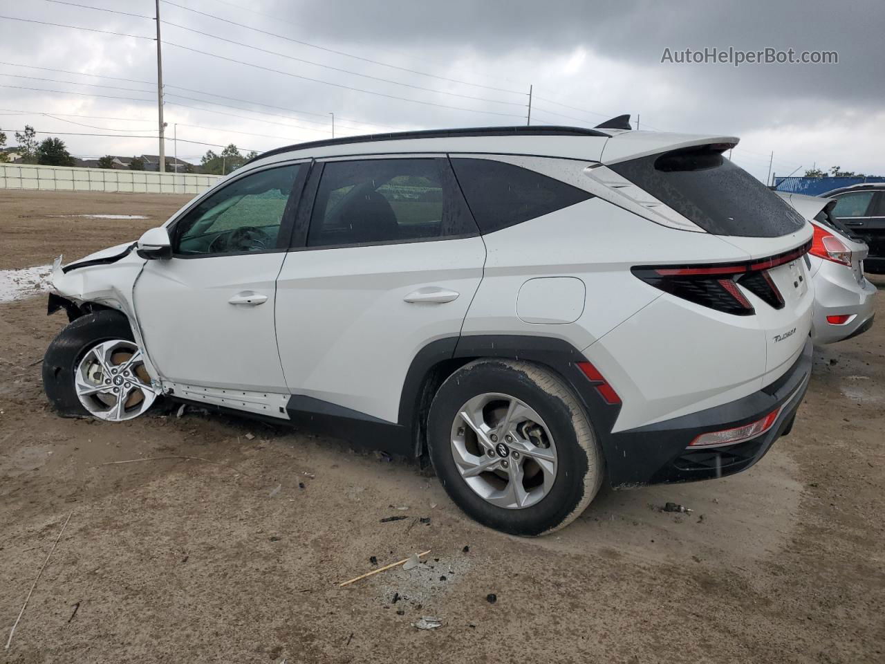 2022 Hyundai Tucson Sel White vin: 5NMJB3AE2NH080032