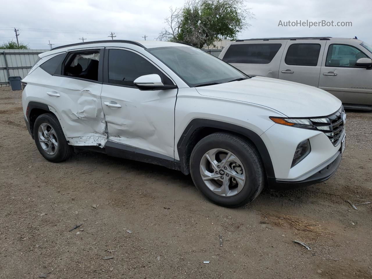 2022 Hyundai Tucson Sel White vin: 5NMJB3AE3NH103494