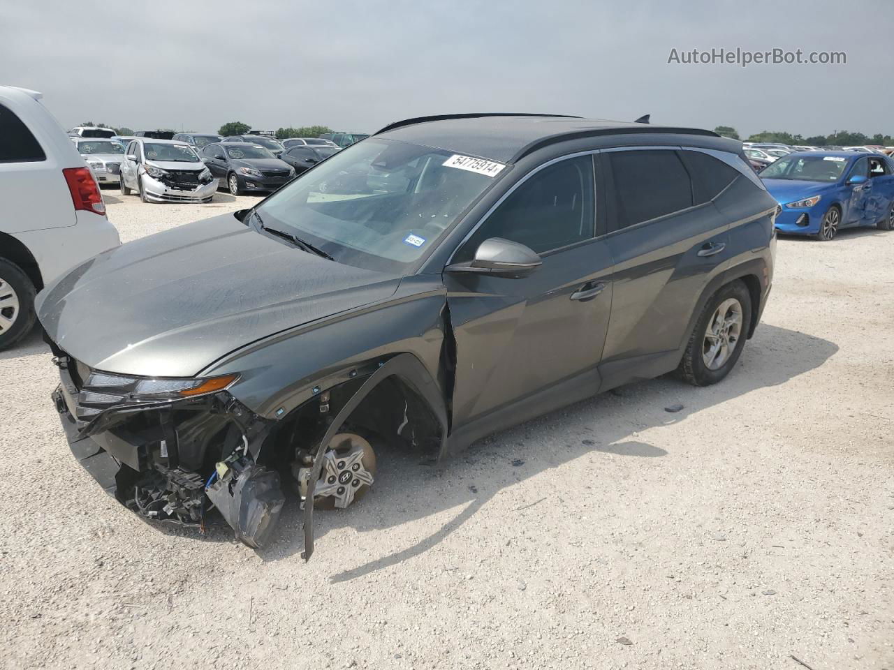 2022 Hyundai Tucson Sel Gray vin: 5NMJB3AE4NH107117