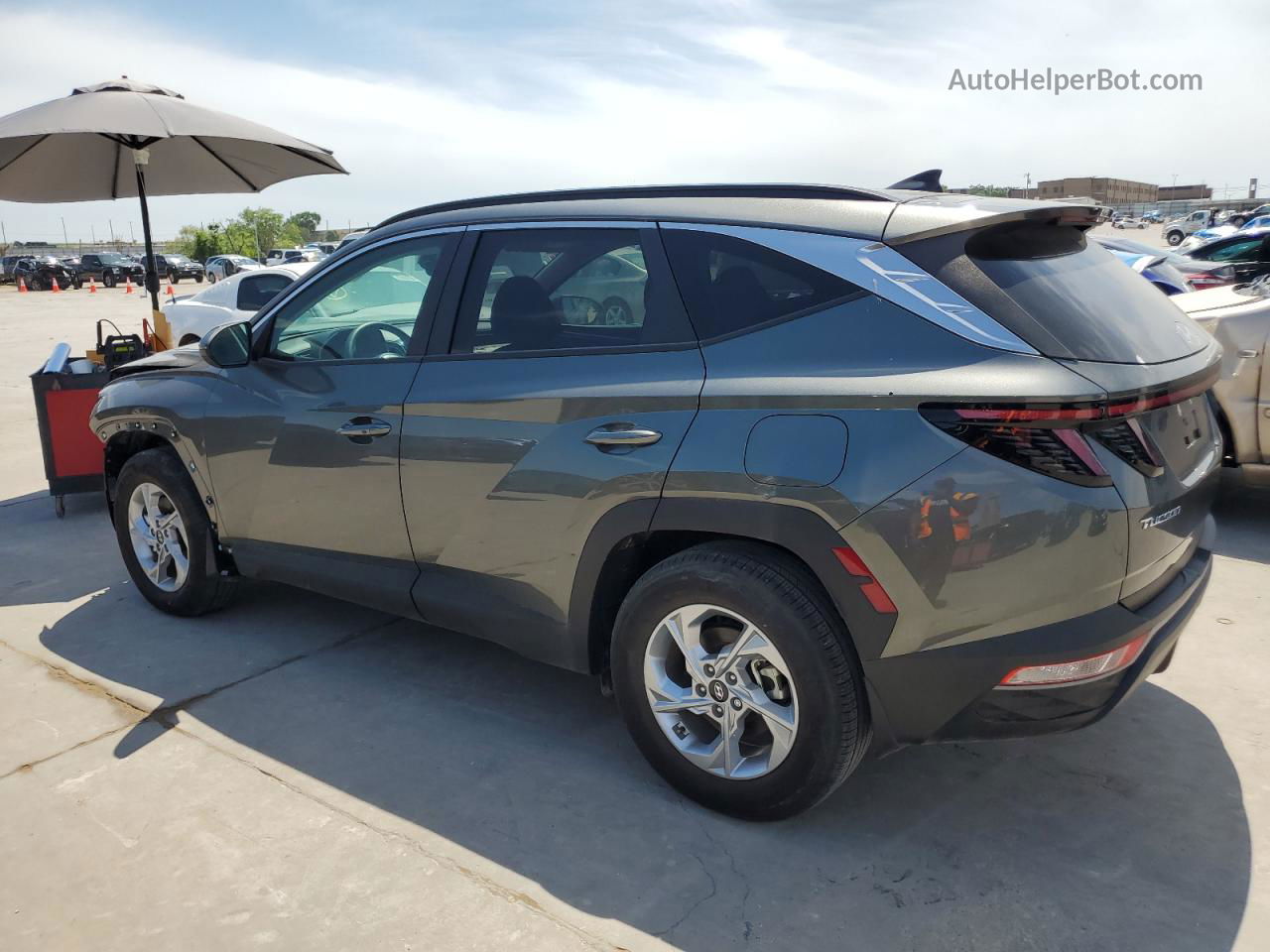 2022 Hyundai Tucson Sel Gray vin: 5NMJB3AE4NH133264