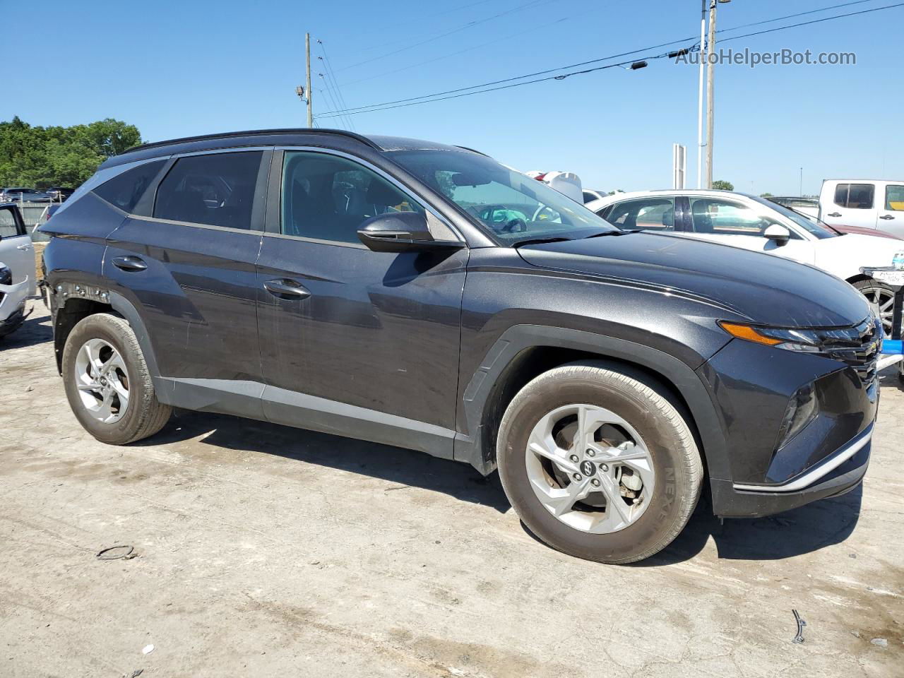 2022 Hyundai Tucson Sel Gray vin: 5NMJB3AE5NH091655