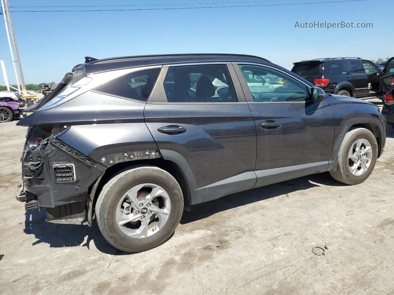 2022 Hyundai Tucson Sel Gray vin: 5NMJB3AE5NH091655