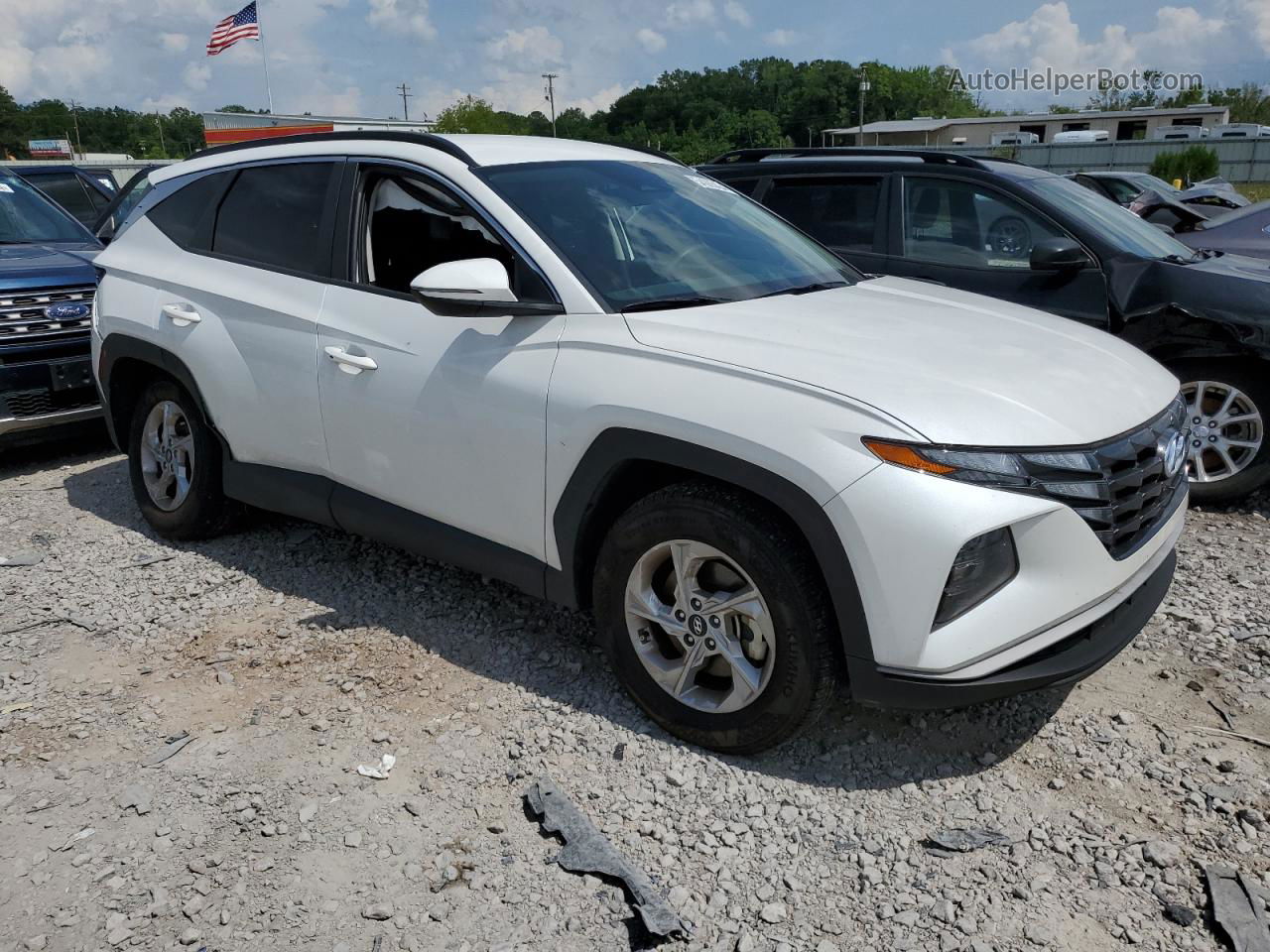 2022 Hyundai Tucson Sel White vin: 5NMJB3AE5NH142068