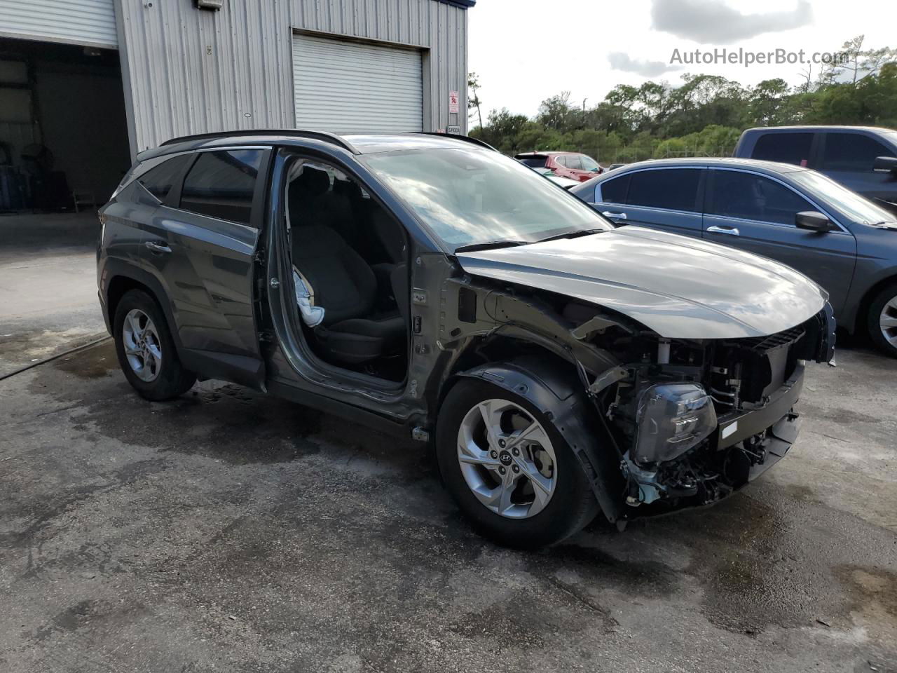 2022 Hyundai Tucson Sel Gray vin: 5NMJB3AE6NH016088