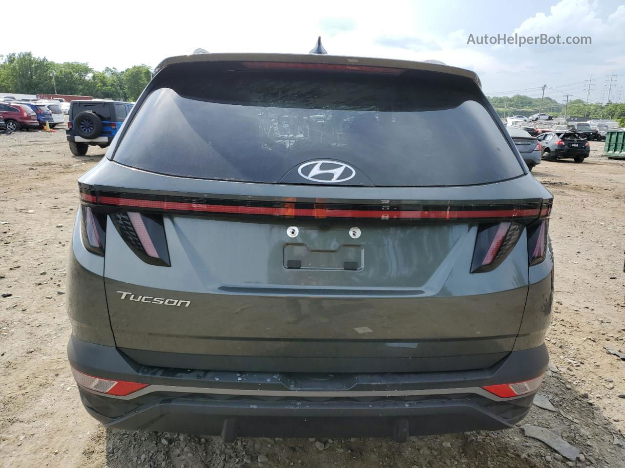 2022 Hyundai Tucson Sel Green vin: 5NMJB3AE6NH147151