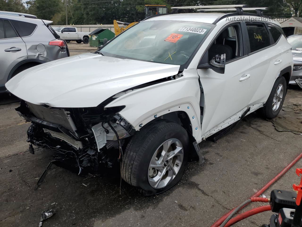 2022 Hyundai Tucson Sel White vin: 5NMJB3AE7NH034700